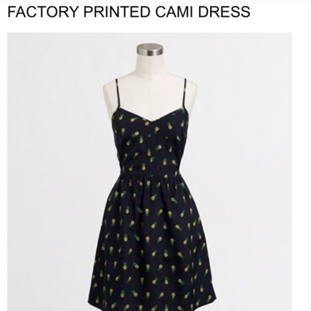 Jcrew Factory Pineapple Cami Dress